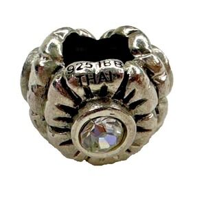 Sterling Silver Flower Birthday April Sterling Silver Signed IBB THAI 925